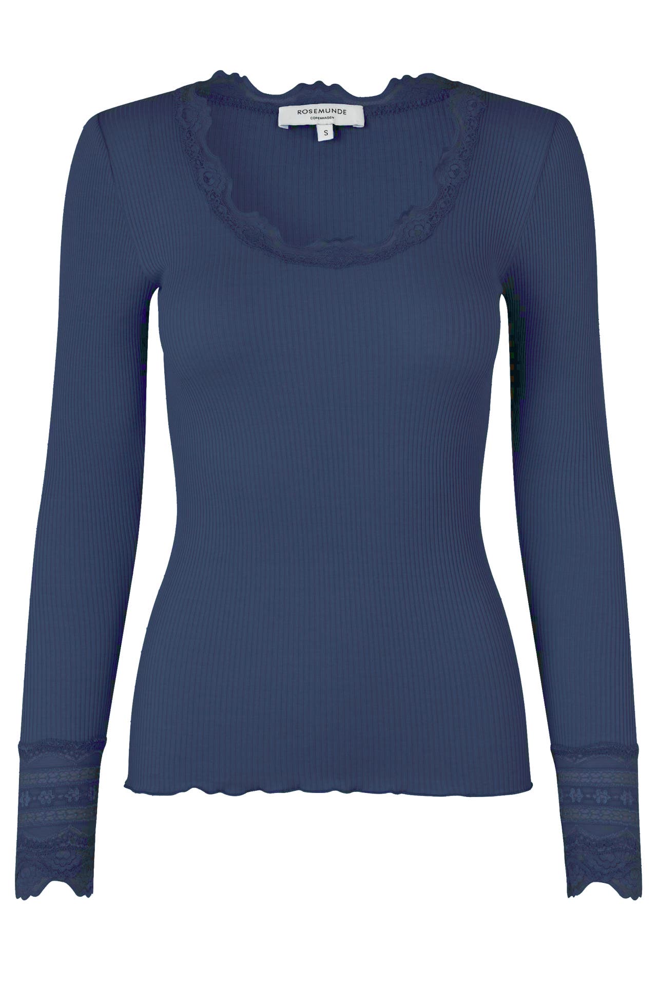ROSEMUNDE Seidenmix-Longsleeve azurblau, Bild 1