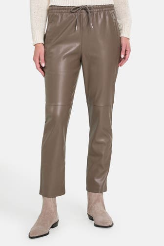 MISS GOODLIFE Kunstlederhose taupe