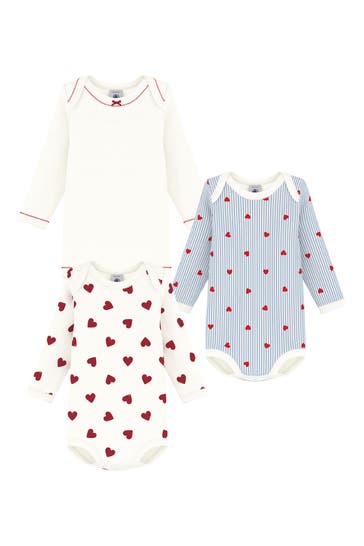 PETIT BATEAU 3er-Pack Bodies mehrfarbig