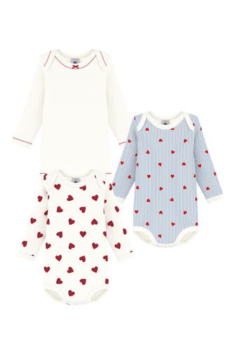 PETIT BATEAU 3er-Pack Bodies mehrfarbig