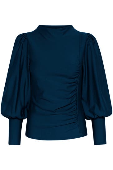 GESTUZ Langarmshirt 'Rifa' dunkelblau