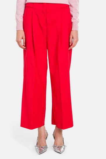 BOSS Schurwoll-Hose 'Tamania' rot