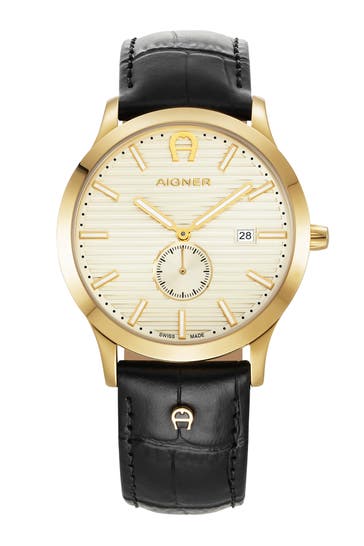 AIGNER Armbanduhr 'Treviso Due' schwarz