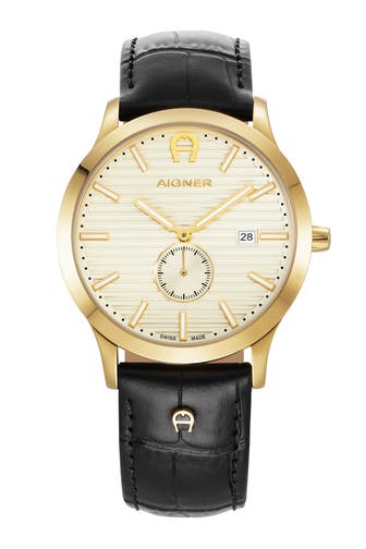AIGNER Armbanduhr 'Treviso Due' schwarz