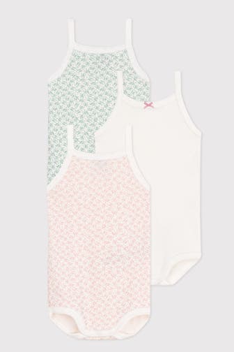 PETIT BATEAU 3er-Pack Bodies floral