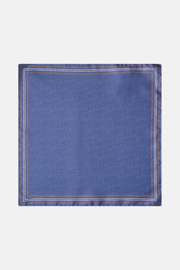 HACKETT - Seiden-Einstecktuch azurblau