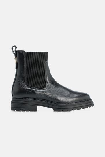TOMMY HILFIGER Chelsea-Boots 'Lida' schwarz