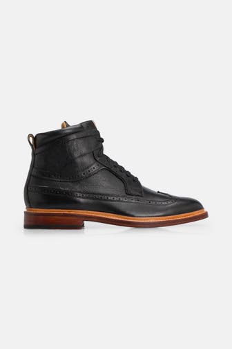 GORDON & BROS Leder-Stiefeletten 'Luca' schwarz