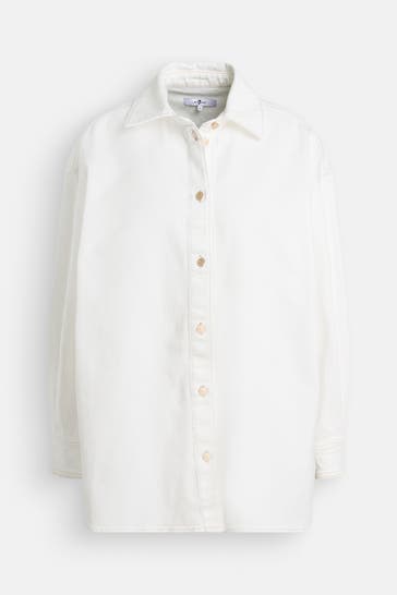 7 FOR ALL MANKIND Jeansjacke weiß