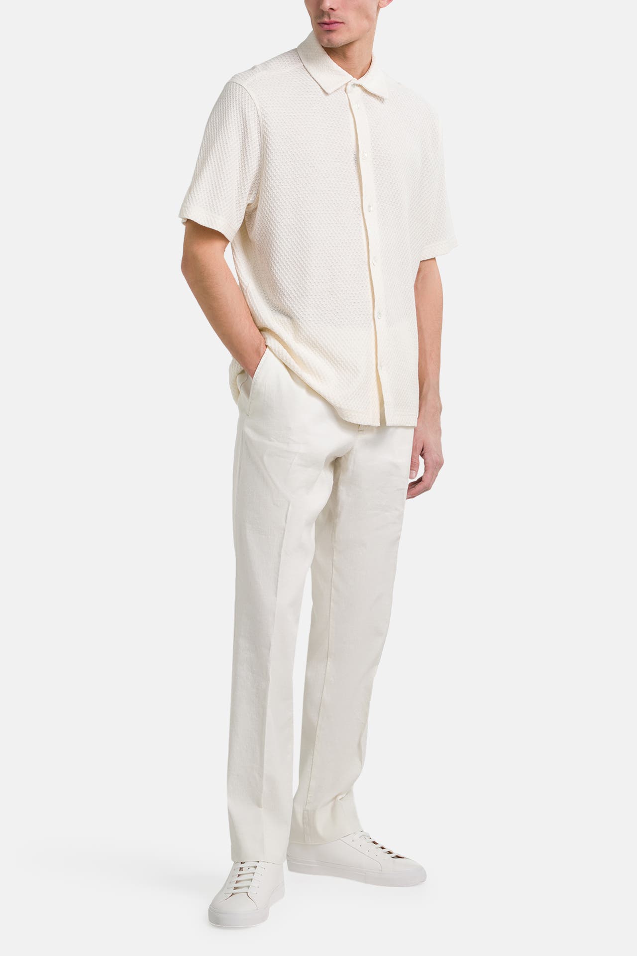 J.LINDEBERG Kurzarmhemd 'Torpa' offwhite, Bild 1