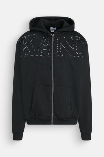 KARL KANI Sweatjacke 'Studded Retro' schwarz
