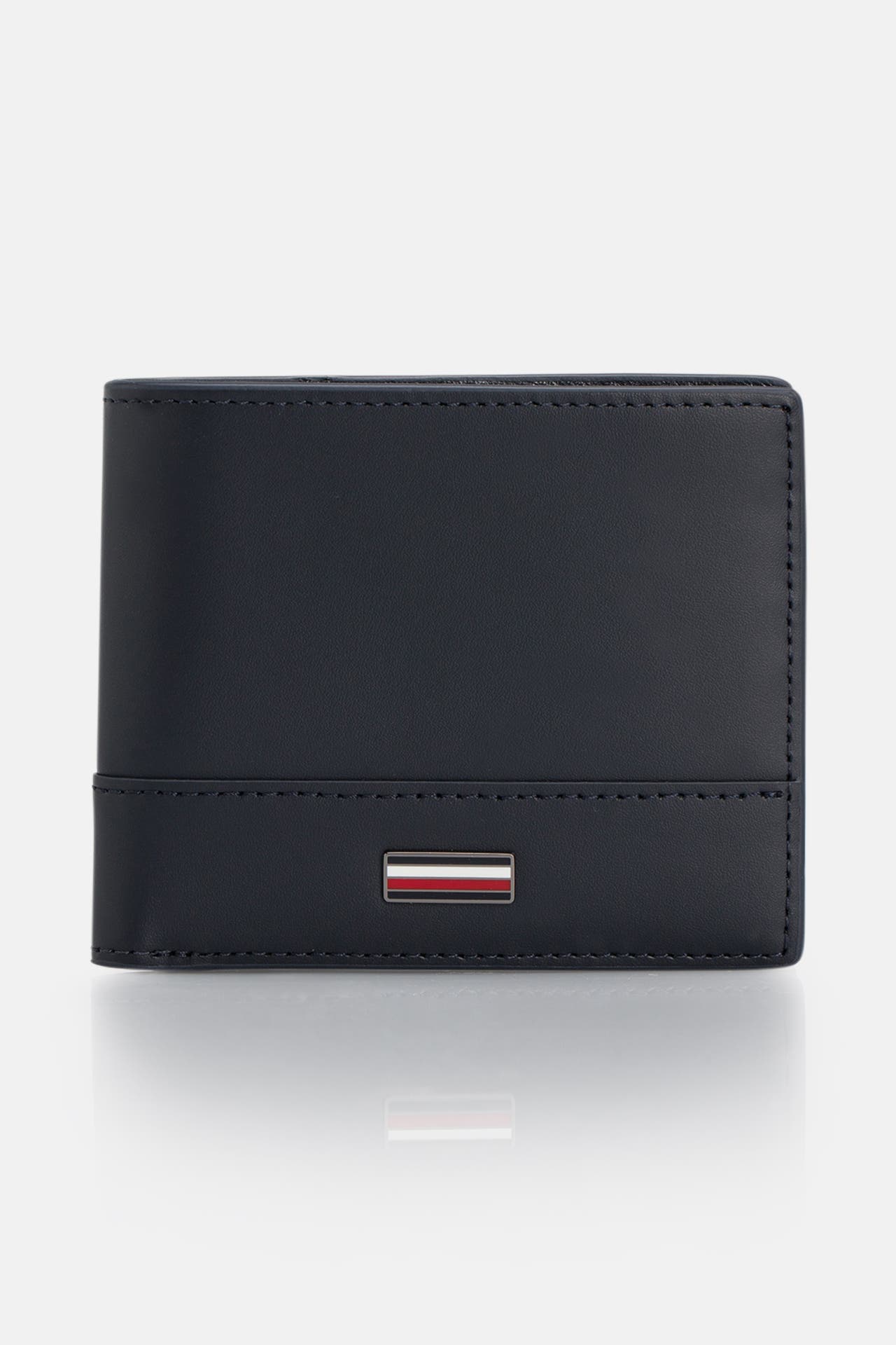 TOMMY HILFIGER Ledergeldbörse nachtblau, Bild 1