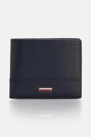 TOMMY HILFIGER Ledergeldbörse nachtblau