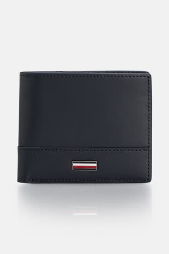 TOMMY HILFIGER Ledergeldbörse nachtblau