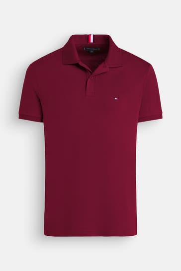 TOMMY HILFIGER Polo-Shirt weinrot