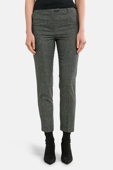 BOSS Wollmix-Stoffhose 'Tamata' gemustert