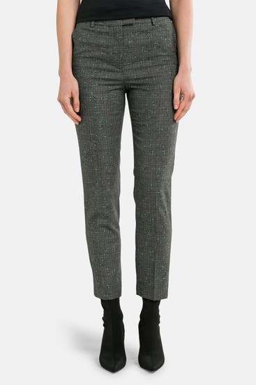 BOSS - Wollmix-Stoffhose 'Tamata' gemustert