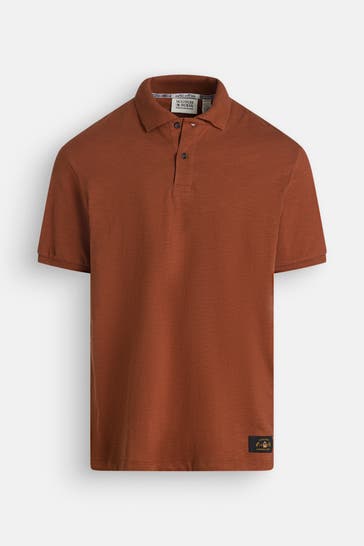 SCOTCH & SODA Polo-Shirt rotbraun