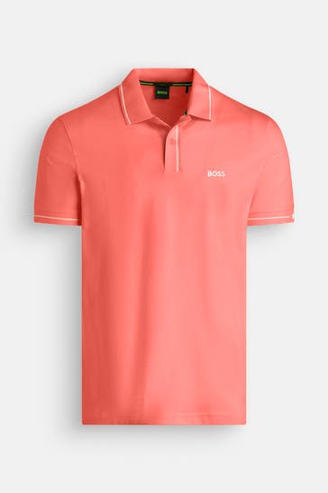 BOSS GREEN Polo-Shirt 'Paule' koralle