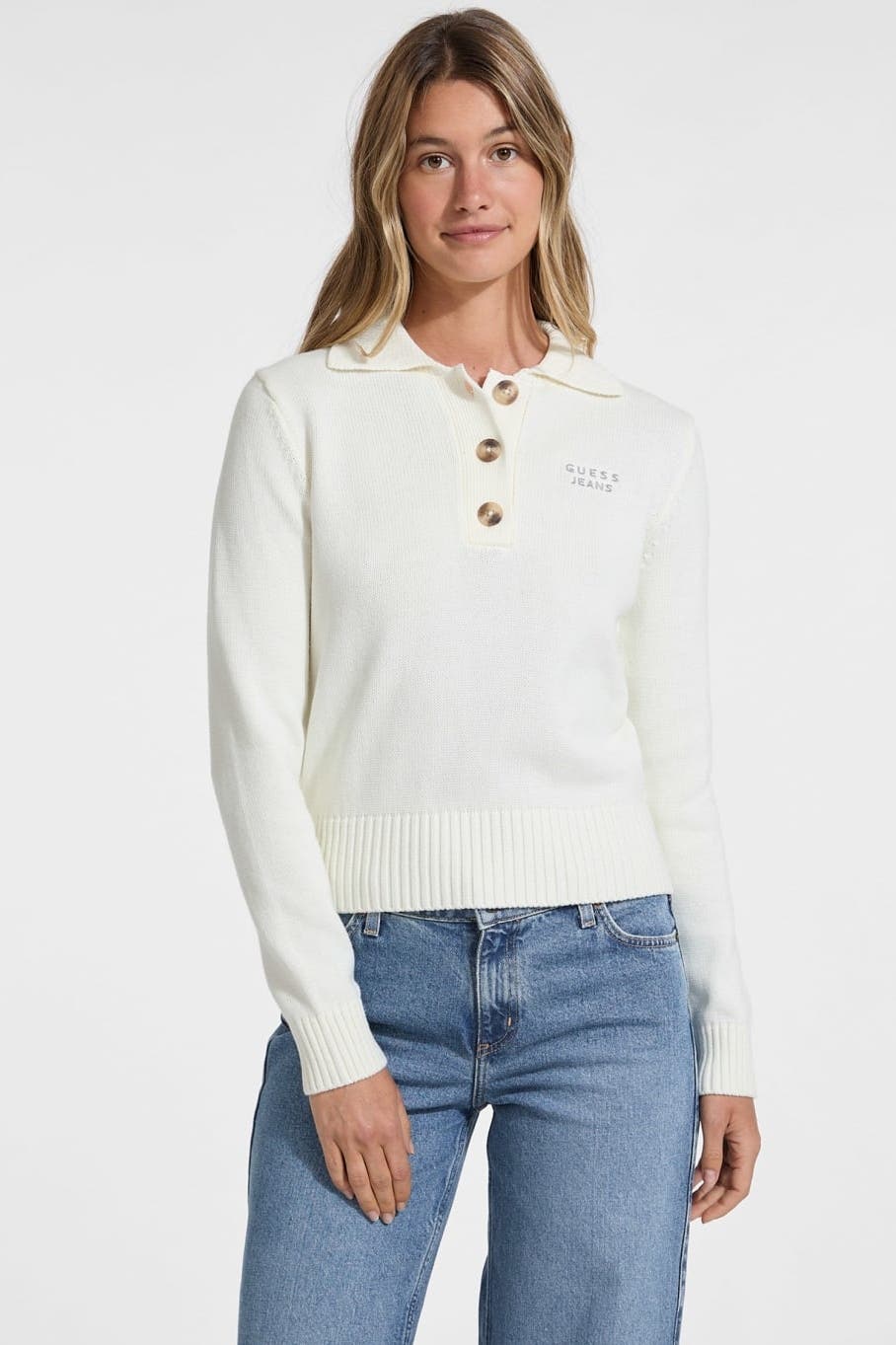 GUESS Strickpullover ecru, Bild 1