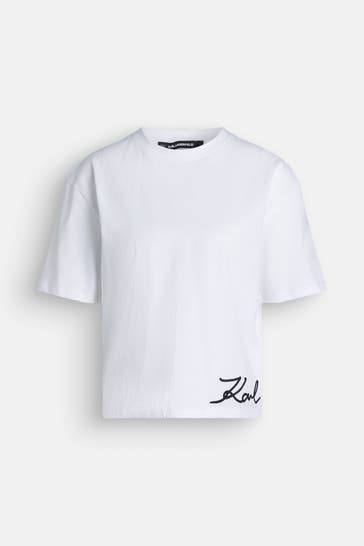 KARL LAGERFELD T-Shirt weiß