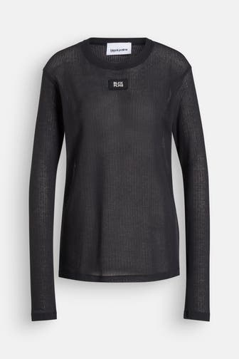 BLACK PALMS Longsleeve 'Kate' schwarz