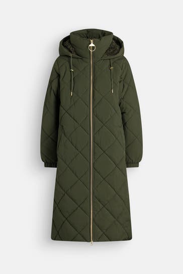 BARBOUR Steppmantel 'Kirkton' dunkelgrün