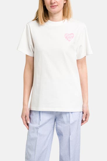 HUGO - T-Shirt 'Vintage' weiß