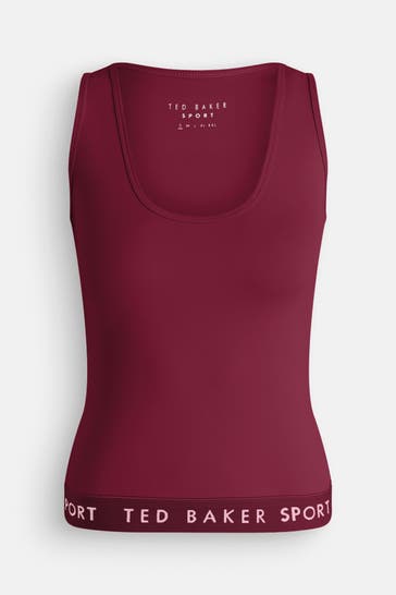 TED BAKER Funktionstop weinrot