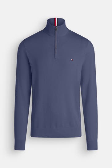 TOMMY HILFIGER Strick-Troyer graublau