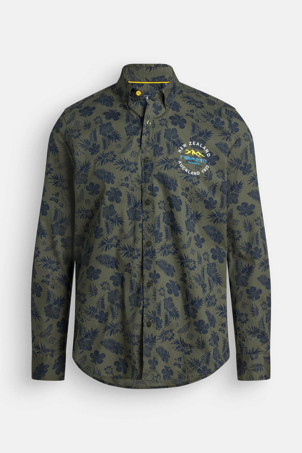 NEW ZEALAND AUCKLAND Casual-Hemd 'Higher Hutt' floral gemustert, Bild 1