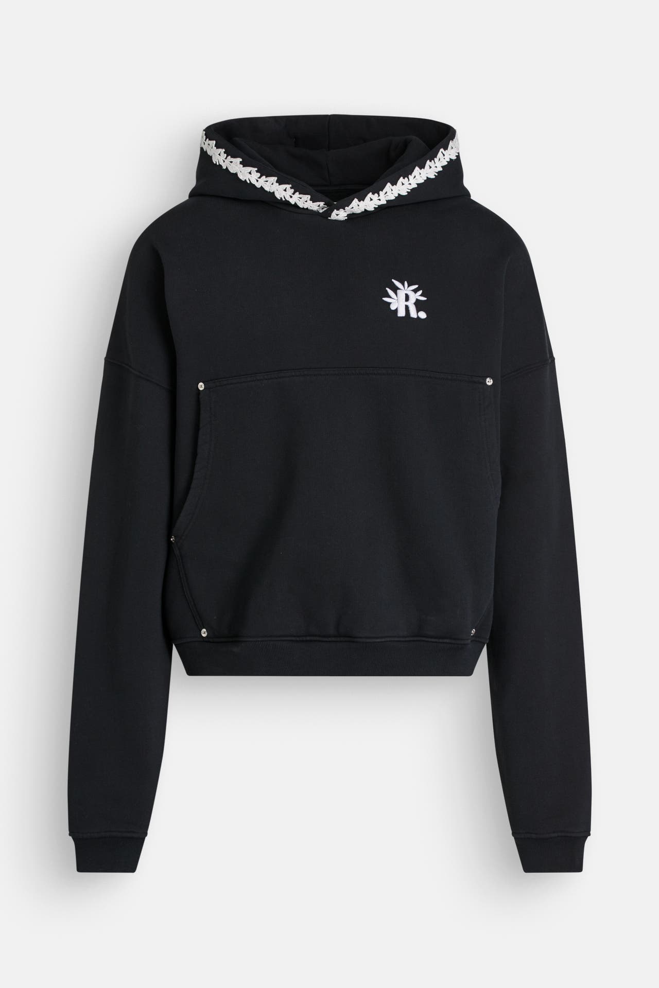 ROUGH. Hoodie schwarz, Bild 1