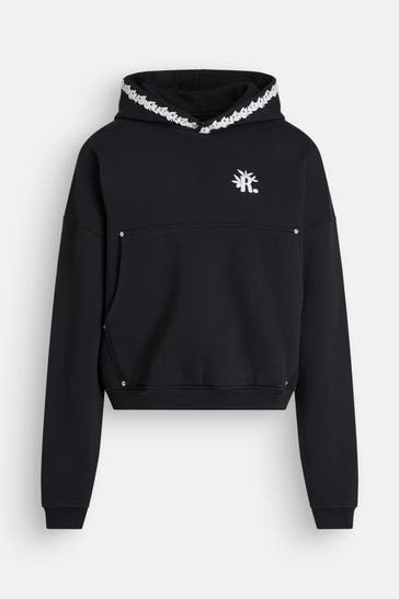 ROUGH. Hoodie schwarz