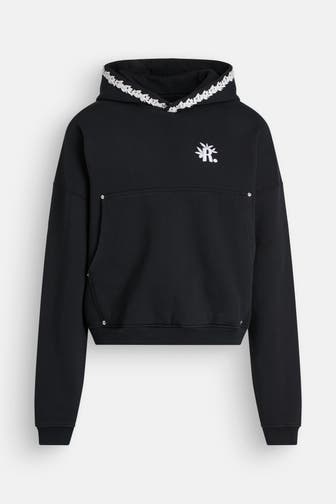 ROUGH. Hoodie schwarz