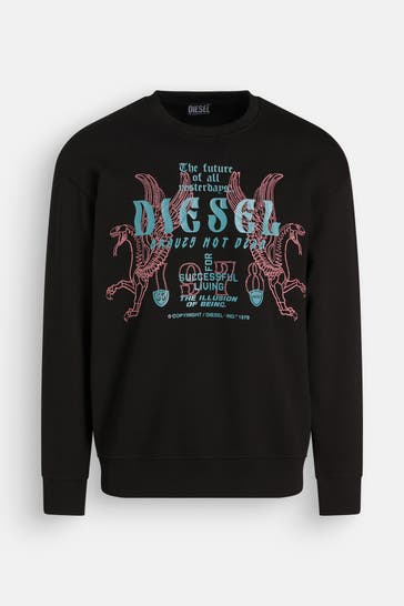 DIESEL Sweatshirt schwarz