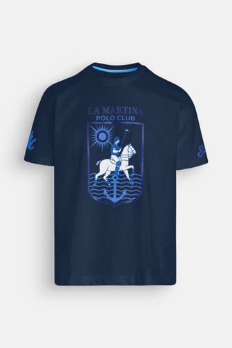 LA MARTINA T-Shirt nachtblau