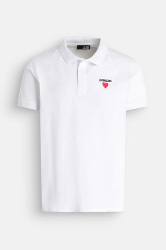 LOVE MOSCHINO Polo-Shirt weiß