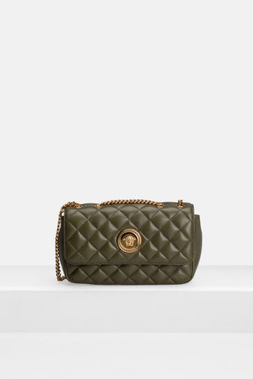 VERSACE Schultertasche oliv