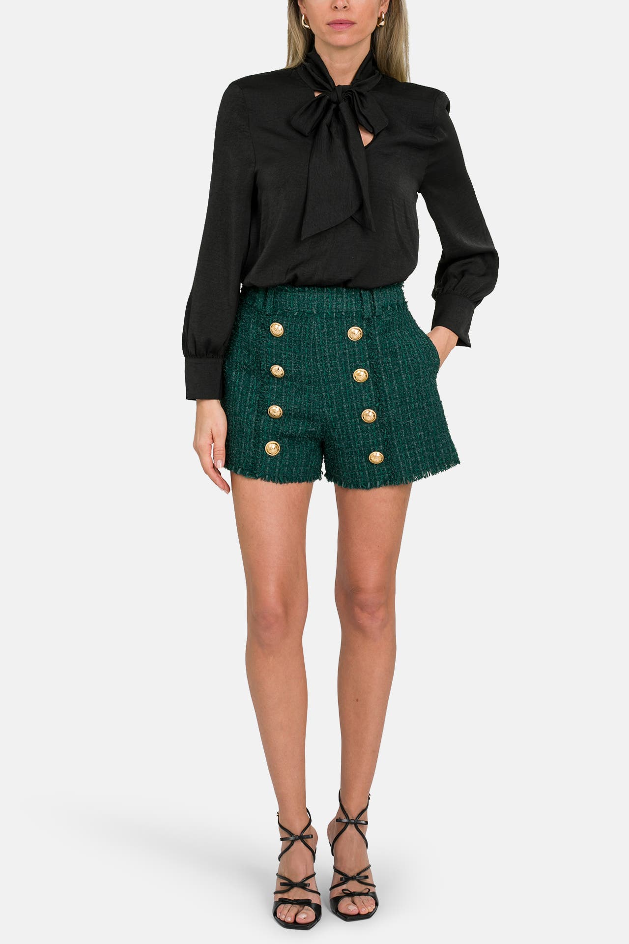 BALMAIN Shorts dunkelgrün, Bild 1