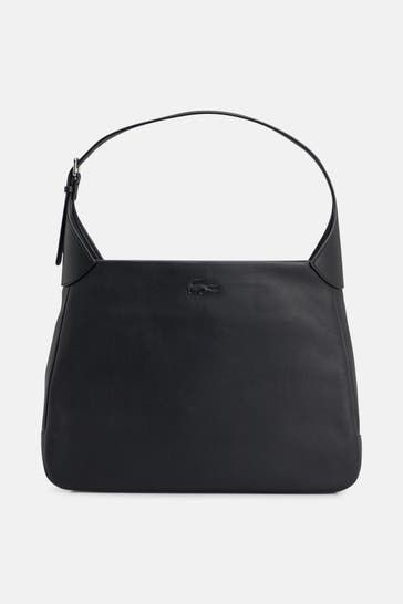 LACOSTE Schultertasche schwarz