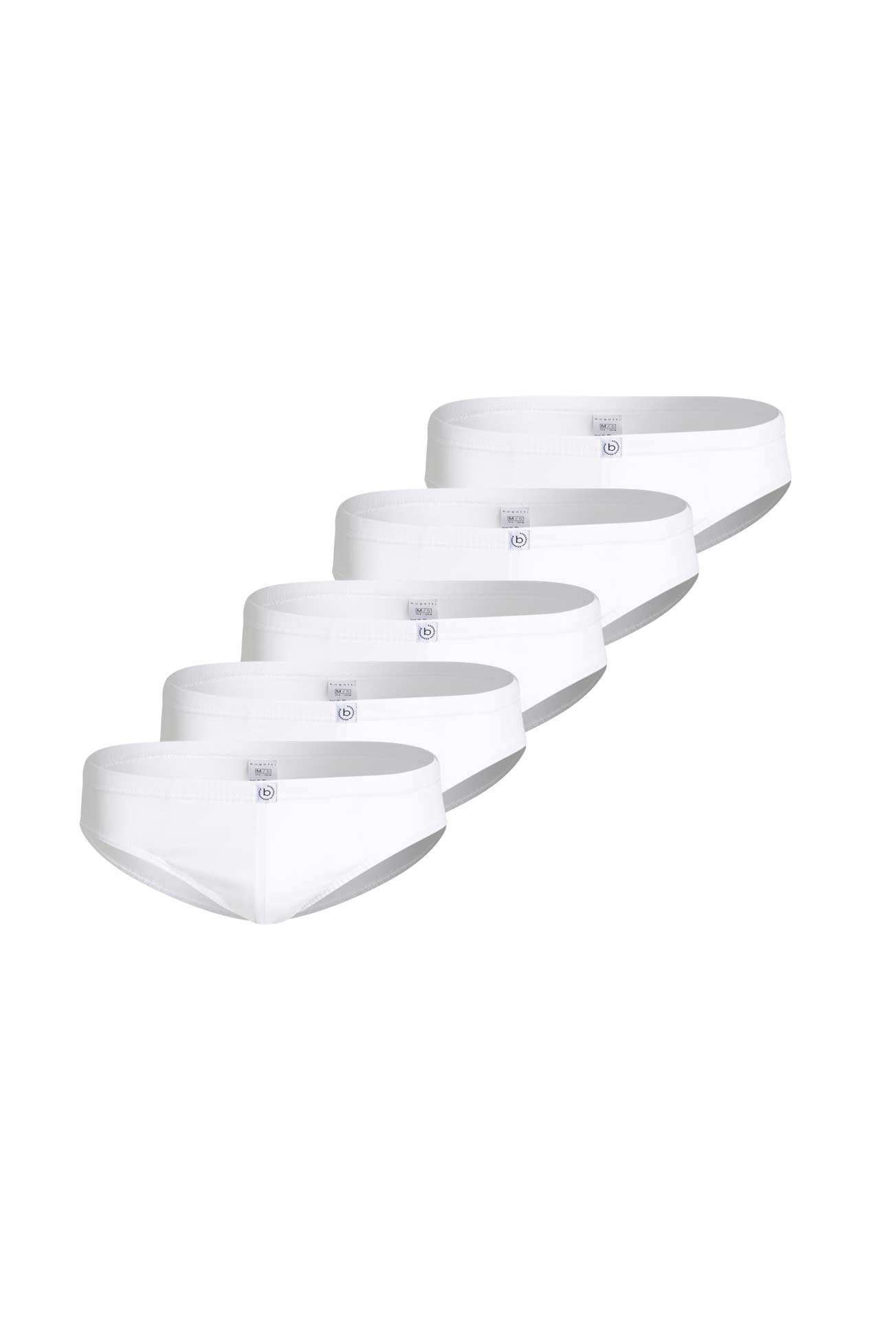 BUGATTI 5er-Pack Slips weiß, Bild 1