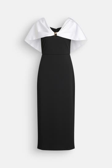 JOSEPH RIBKOFF Cape-Kleid zweifarbig