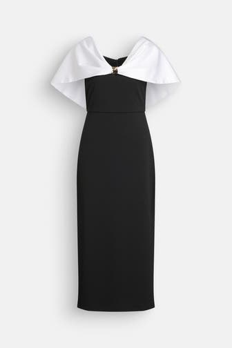 JOSEPH RIBKOFF Cape-Kleid zweifarbig