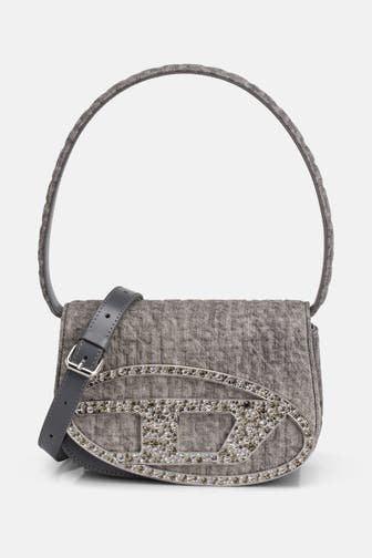 DIESEL Schultertasche grau