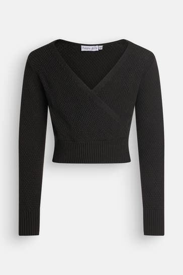 HAPPY GIRLS Strickpullover schwarz