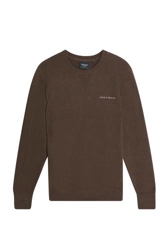 LYLE&SCOTT Strickpullover dunkelbraun