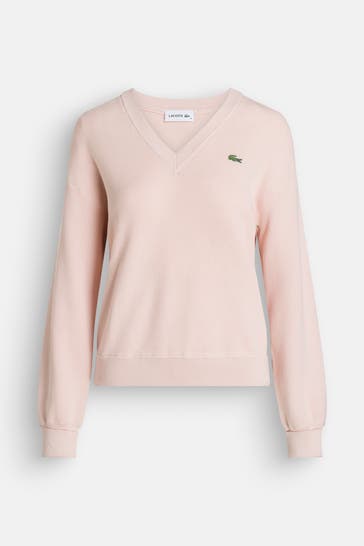 LACOSTE Strickpullover rosé