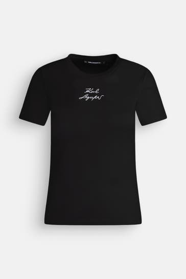 KARL LAGERFELD T-Shirt schwarz