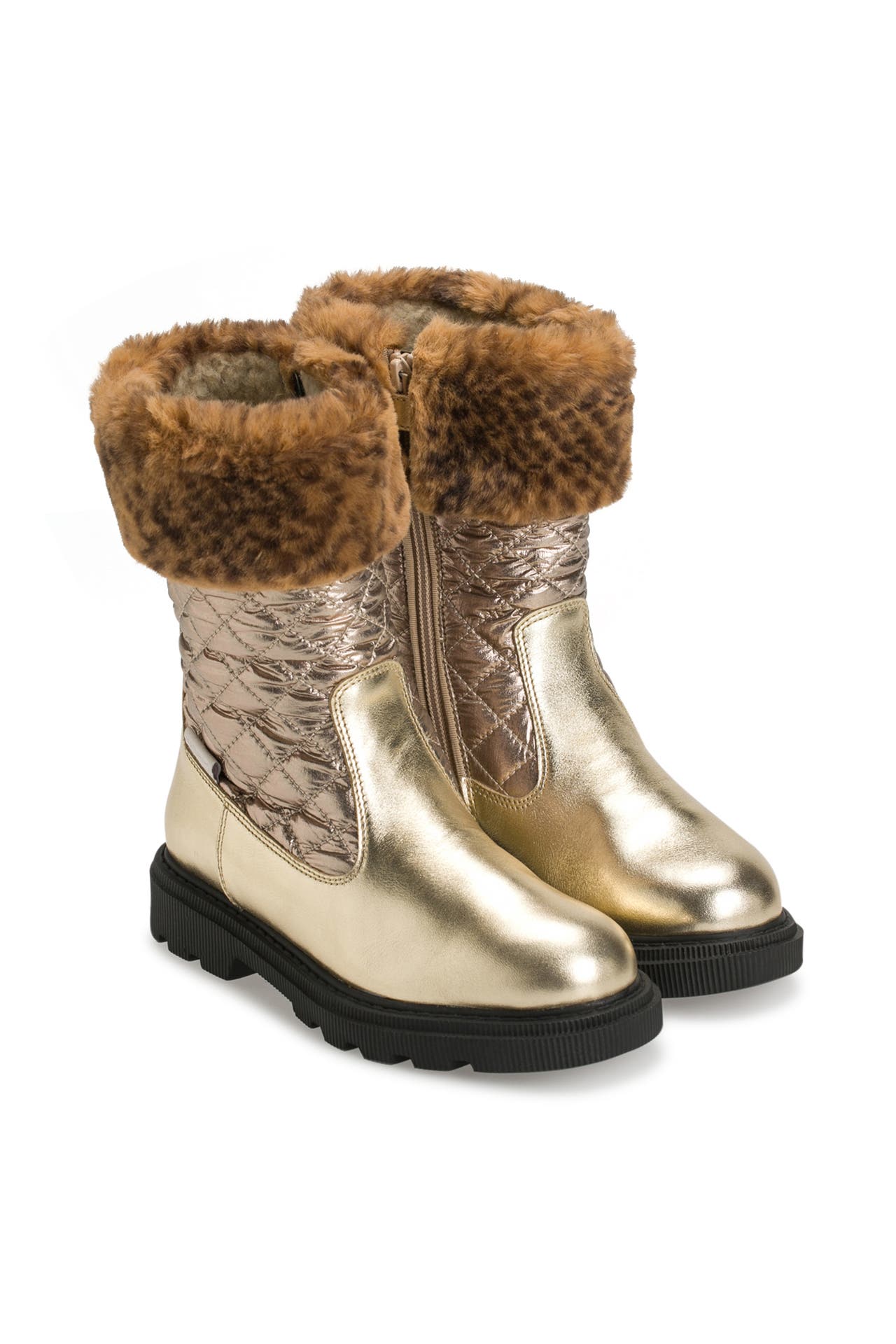 NATURINO Winterstiefel 'Sylty Fluffy' gold, Bild 1