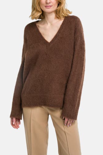 MARC O'POLO Strickpullover braun